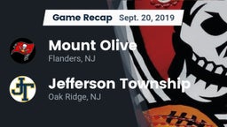 Recap: Mount Olive  vs. Jefferson Township  2019