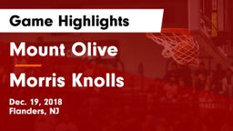 Mount Olive  vs Morris Knolls  Game Highlights - Dec. 19, 2018