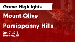 Mount Olive  vs Parsippanny Hills Game Highlights - Jan. 7, 2019