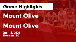 Mount Olive  vs Mount Olive  Game Highlights - Jan. 13, 2020