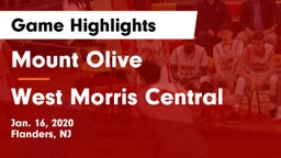Mount Olive  vs West Morris Central  Game Highlights - Jan. 16, 2020