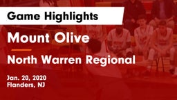 Mount Olive  vs North Warren Regional  Game Highlights - Jan. 20, 2020
