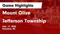 Mount Olive  vs Jefferson Township  Game Highlights - Feb. 17, 2020
