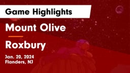 Mount Olive  vs Roxbury  Game Highlights - Jan. 20, 2024