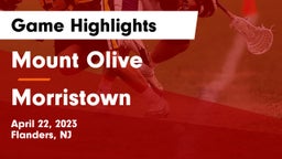Mount Olive  vs Morristown Game Highlights - April 22, 2023