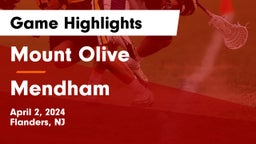 Mount Olive  vs Mendham  Game Highlights - April 2, 2024