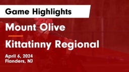 Mount Olive  vs Kittatinny Regional  Game Highlights - April 6, 2024