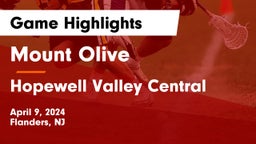 Mount Olive  vs Hopewell Valley Central  Game Highlights - April 9, 2024