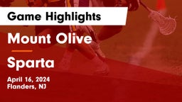 Mount Olive  vs Sparta  Game Highlights - April 16, 2024
