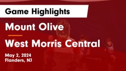 Mount Olive  vs West Morris Central  Game Highlights - May 2, 2024