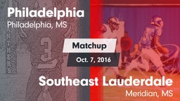 Matchup: Philadelphia High vs. Southeast Lauderdale  2016