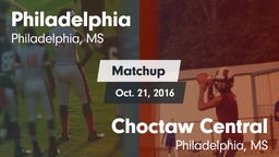 Matchup: Philadelphia High vs. Choctaw Central  2016