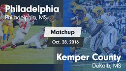 Matchup: Philadelphia High vs. Kemper County  2016