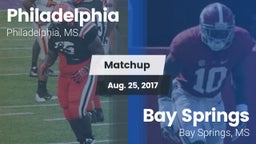 Matchup: Philadelphia High vs. Bay Springs  2017