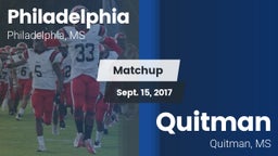Matchup: Philadelphia High vs. Quitman  2017