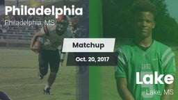 Matchup: Philadelphia High vs. Lake  2017
