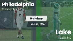 Matchup: Philadelphia High vs. Lake  2018