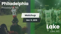 Matchup: Philadelphia High vs. Lake  2019