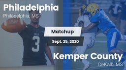 Matchup: Philadelphia High vs. Kemper County  2020