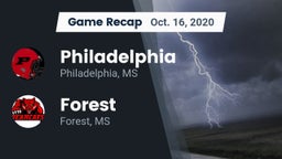 Recap: Philadelphia  vs. Forest  2020