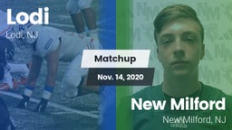 Matchup: Lodi  vs. New Milford  2020
