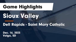 Sioux Valley  vs Dell Rapids - Saint Mary Catholic  Game Highlights - Dec. 16, 2023