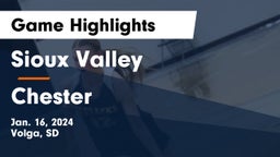 Sioux Valley  vs Chester  Game Highlights - Jan. 16, 2024