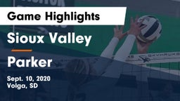 Sioux Valley  vs Parker  Game Highlights - Sept. 10, 2020