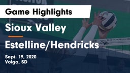Sioux Valley  vs Estelline/Hendricks Game Highlights - Sept. 19, 2020