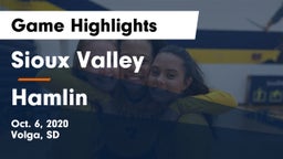 Sioux Valley  vs Hamlin Game Highlights - Oct. 6, 2020