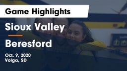Sioux Valley  vs Beresford  Game Highlights - Oct. 9, 2020