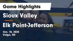 Sioux Valley  vs Elk Point-Jefferson  Game Highlights - Oct. 10, 2020