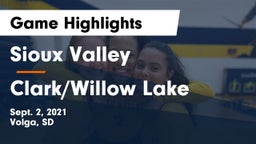 Sioux Valley  vs Clark/Willow Lake  Game Highlights - Sept. 2, 2021