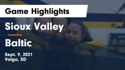 Sioux Valley  vs Baltic  Game Highlights - Sept. 9, 2021