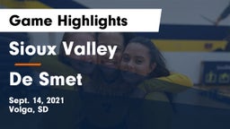 Sioux Valley  vs De Smet  Game Highlights - Sept. 14, 2021