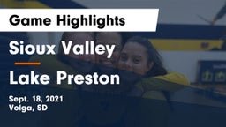 Sioux Valley  vs Lake Preston  Game Highlights - Sept. 18, 2021