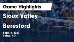 Sioux Valley  vs Beresford  Game Highlights - Sept. 8, 2022