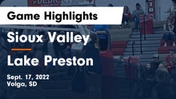 Sioux Valley  vs Lake Preston Game Highlights - Sept. 17, 2022