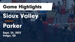 Sioux Valley  vs Parker Game Highlights - Sept. 24, 2022