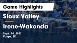 Sioux Valley  vs Irene-Wakonda Game Highlights - Sept. 24, 2022