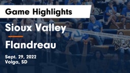 Sioux Valley  vs Flandreau Game Highlights - Sept. 29, 2022