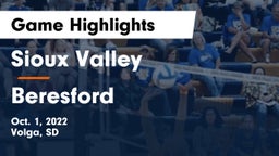 Sioux Valley  vs Beresford  Game Highlights - Oct. 1, 2022