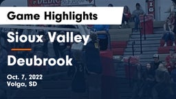 Sioux Valley  vs Deubrook  Game Highlights - Oct. 7, 2022