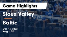 Sioux Valley  vs Baltic  Game Highlights - Oct. 13, 2022