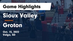 Sioux Valley  vs Groton  Game Highlights - Oct. 15, 2022