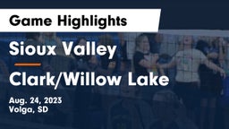 Sioux Valley  vs Clark/Willow Lake  Game Highlights - Aug. 24, 2023