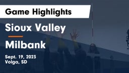 Sioux Valley  vs Milbank  Game Highlights - Sept. 19, 2023