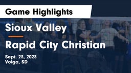 Sioux Valley  vs Rapid City Christian Game Highlights - Sept. 23, 2023
