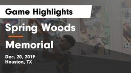 Spring Woods  vs Memorial  Game Highlights - Dec. 20, 2019