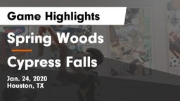 Spring Woods  vs Cypress Falls  Game Highlights - Jan. 24, 2020